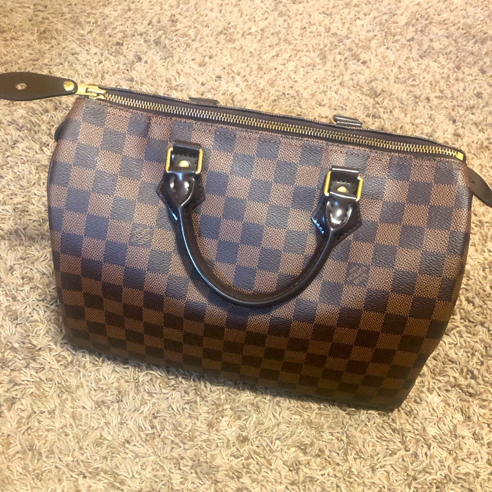 Louis Vuitton Brown Checkered Bag