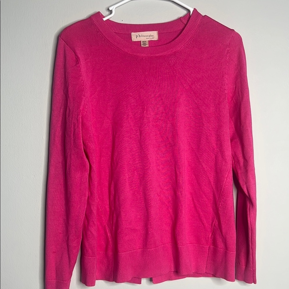 Pink womens Xs Philosophy Sweater