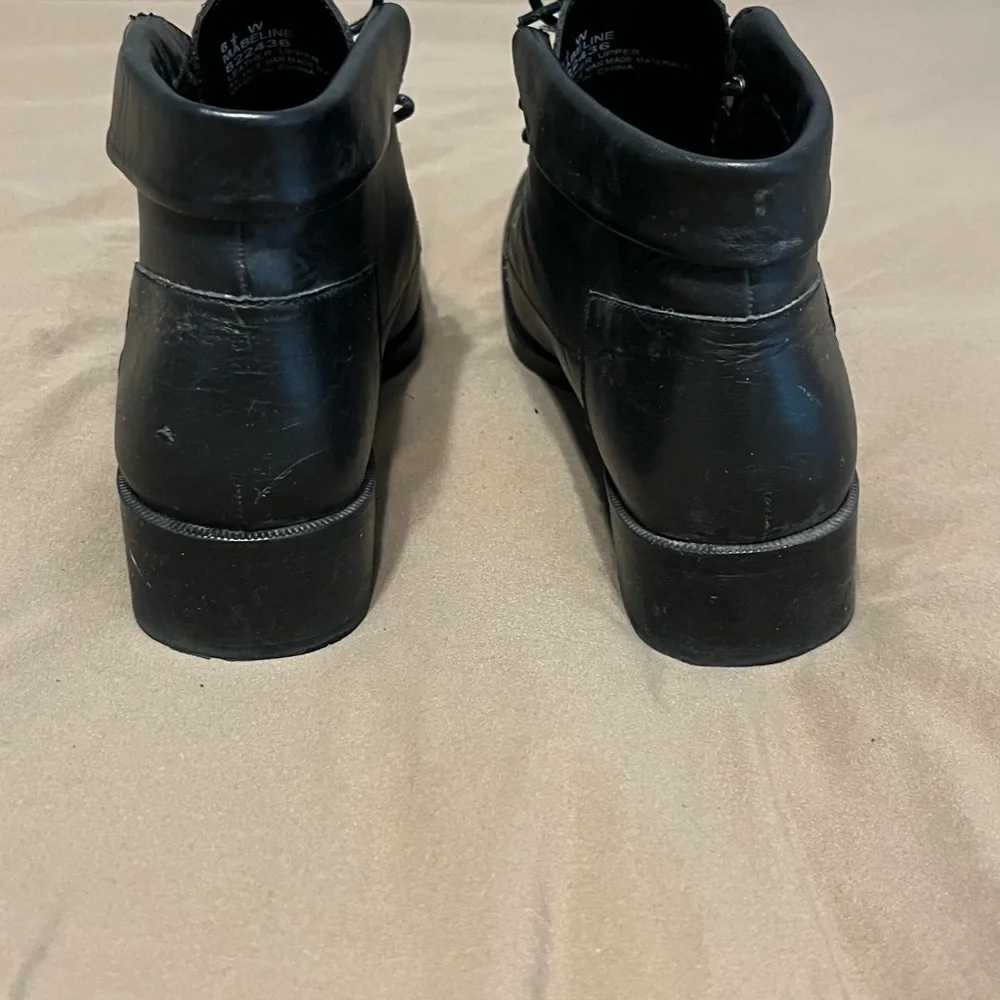 Black Leather Women’s Shoes - Picture 4 of 5