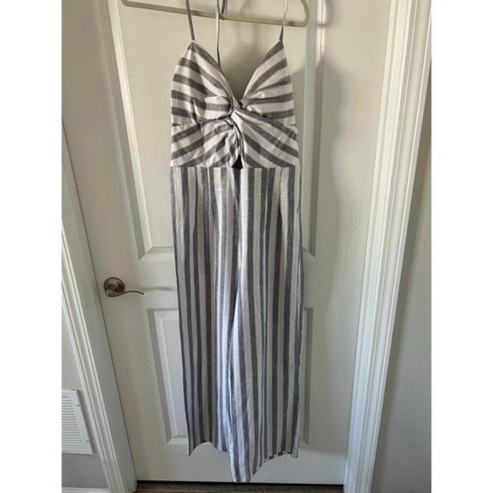 Gray and white white white jumpsuit size XL / New