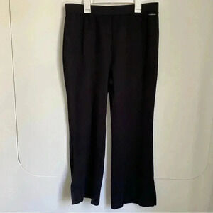 NEW Elie Tahari stretch dress straight leg pants with slits L