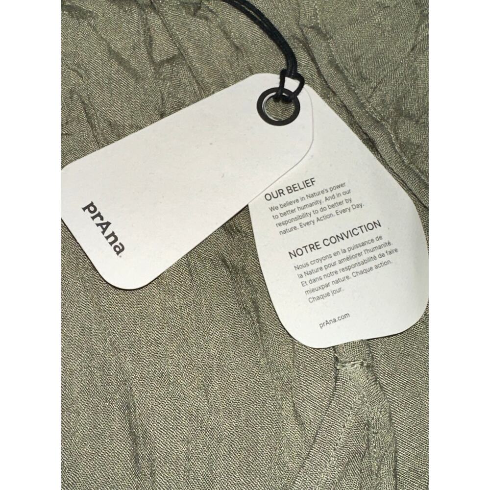 prAna Fernie Wide Leg Jumpsuit Romper Sweet Agave Large Beach Coverup NWT - Picture 6 of 14