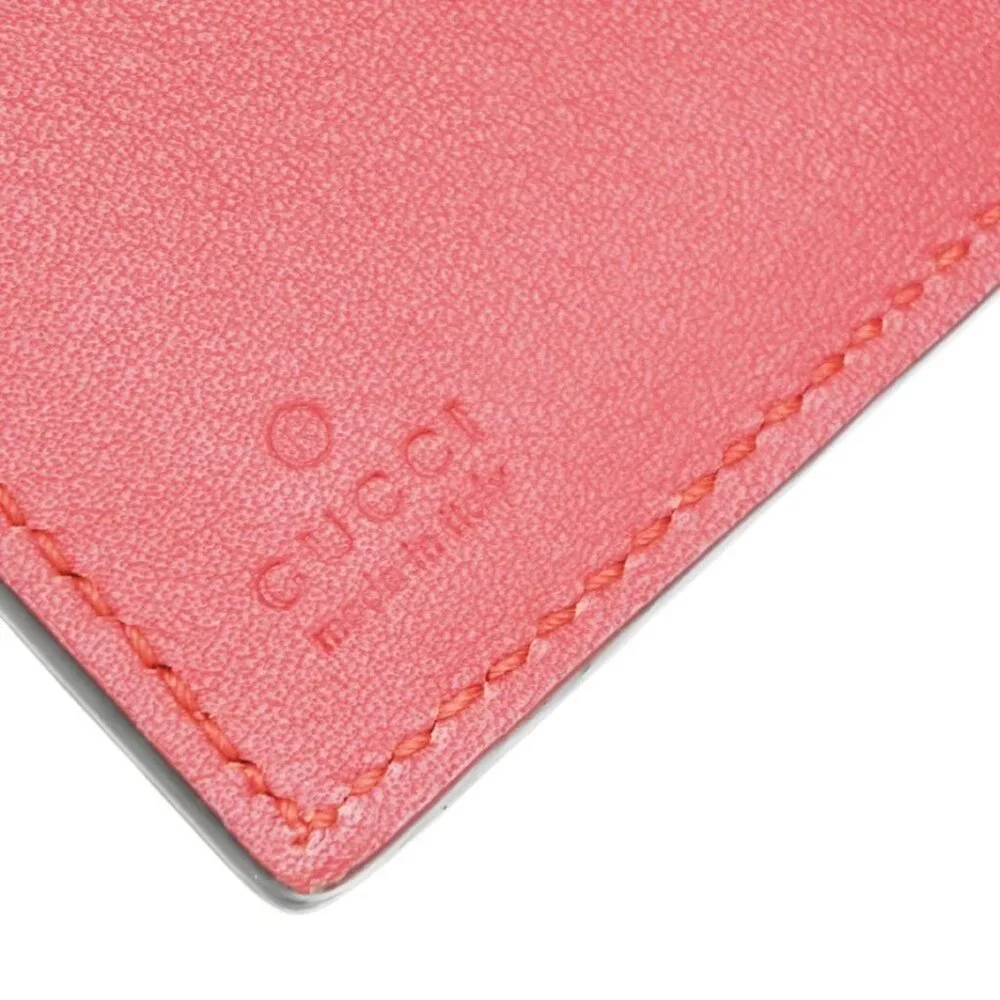 GUCCI Logo Sylvie Compact Trifold Wallet Leather Red 278-082725 - Picture 13 of 13