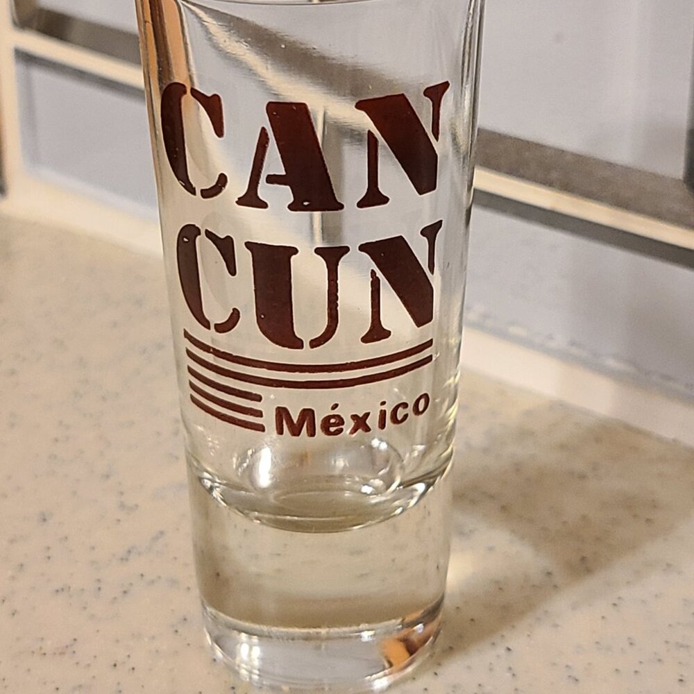 Can Cun Mexico Shot Glass
