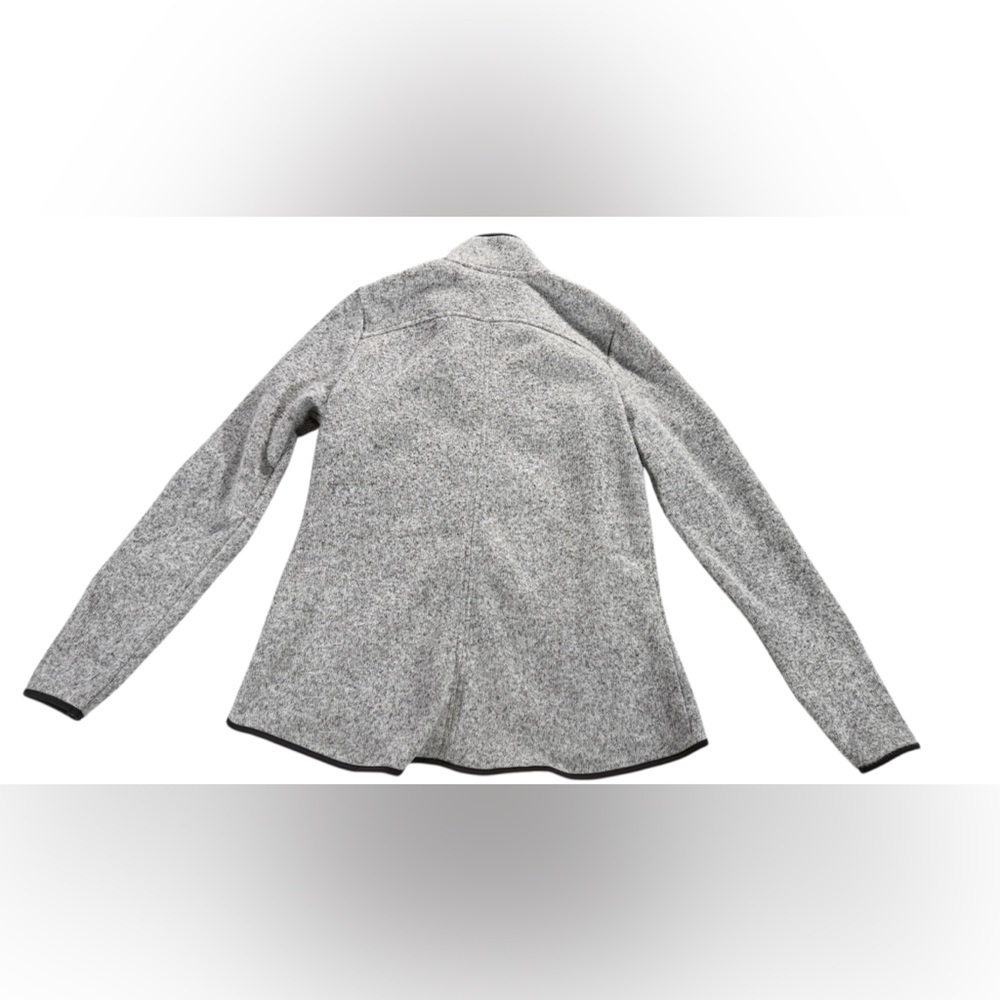 Harley Davidson Gray with orange accents woman’s Fleece jacket size small - Picture 2 of 6