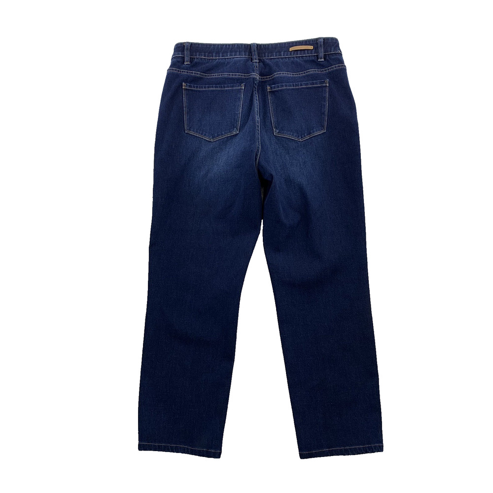 Soft Surroundings The Ultimate Denim Relaxed Straight Medium Blue 25" In 45-23