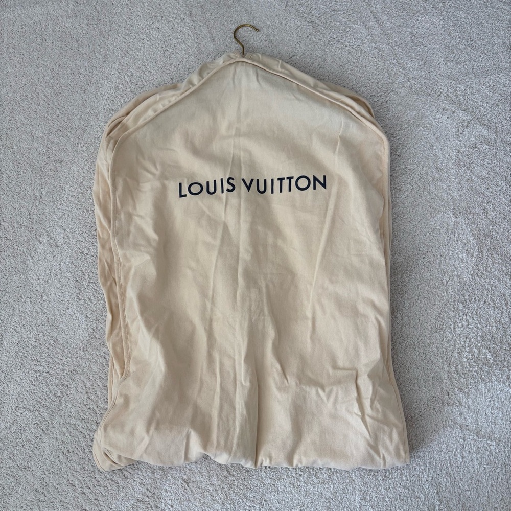 Louis Vuitton Beige Garment Bag & Logo Hanger