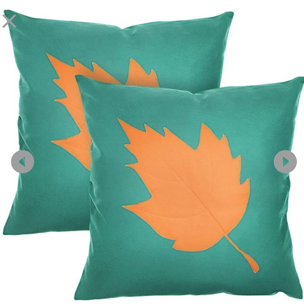 18" x 18" Pillow Covers Set of 2 Faux Leather Pillow Cover Pillow Case
