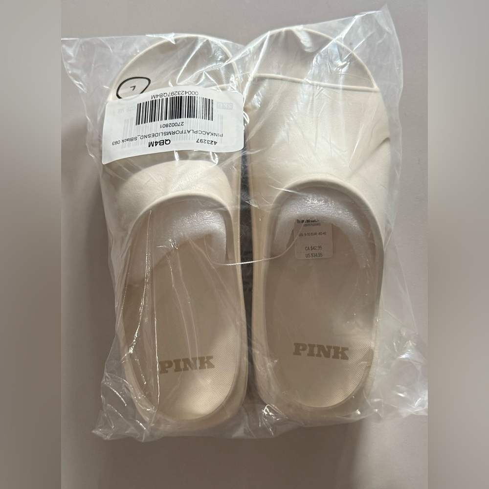 NWT PINK Victoria's Secret Women's Slides
