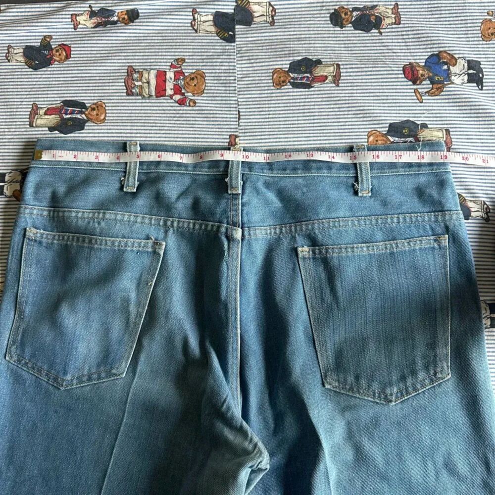 Vintage 70s 684 Style Bellbottom Flared Denim Jeans Size 38X30 - Picture 7 of 8