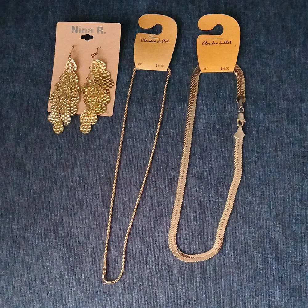 Dior Gold Necklace Set - Picture 1 of 5