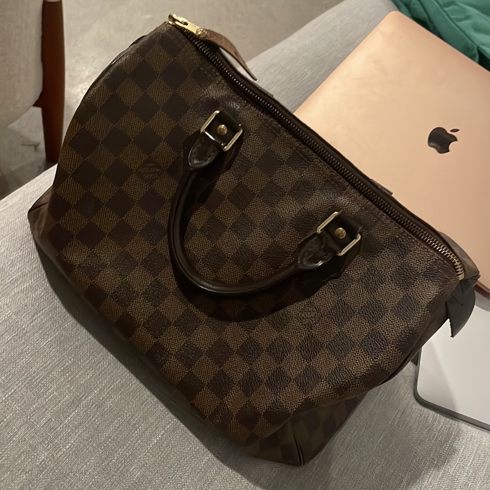 Louis Vuitton Brown Checkered Bag - Picture 3 of 4