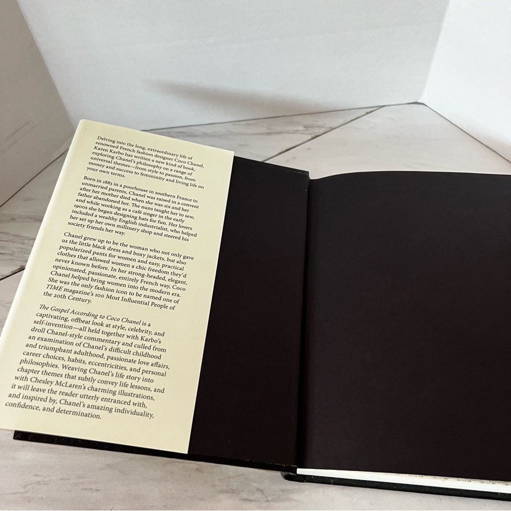 The Gospel According to Coco Chanel Hard Cover Book 8" X 5.5" By Karen Karbo - Picture 6 of 13