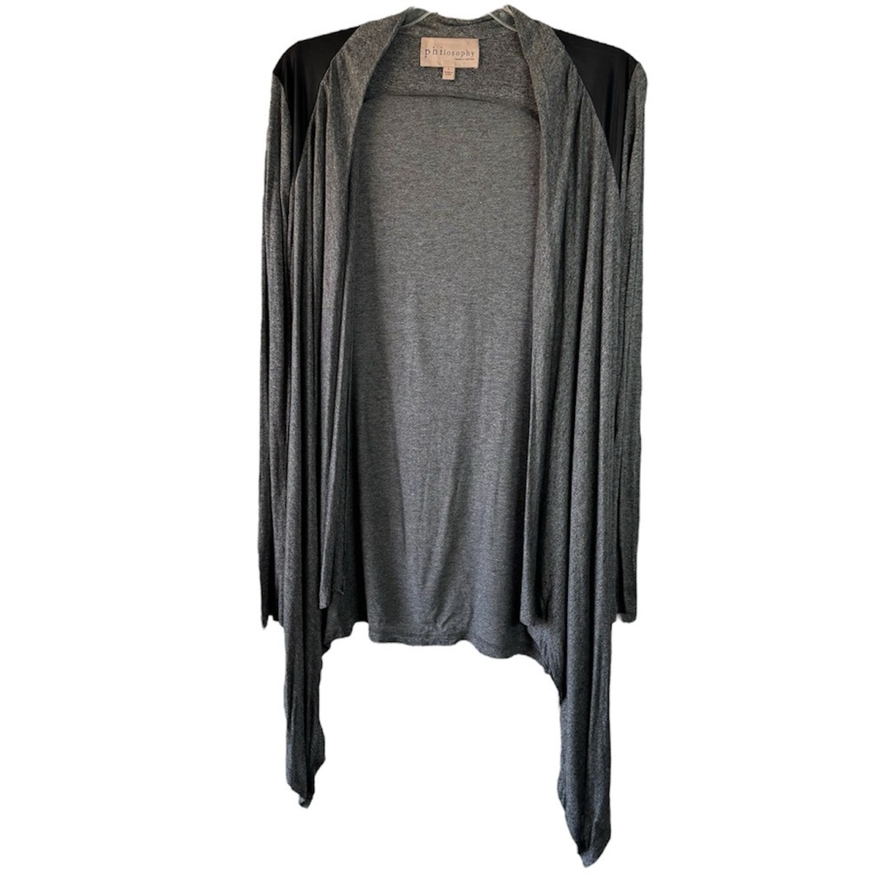 Philosophy long sleeve heather cardigan