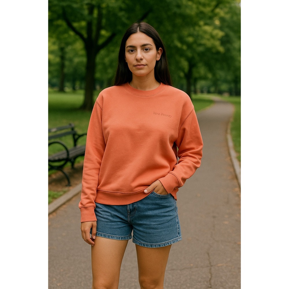 Rare Beauty XL Sweatshirt Pullover Crew Neck You are Rare Coral Top