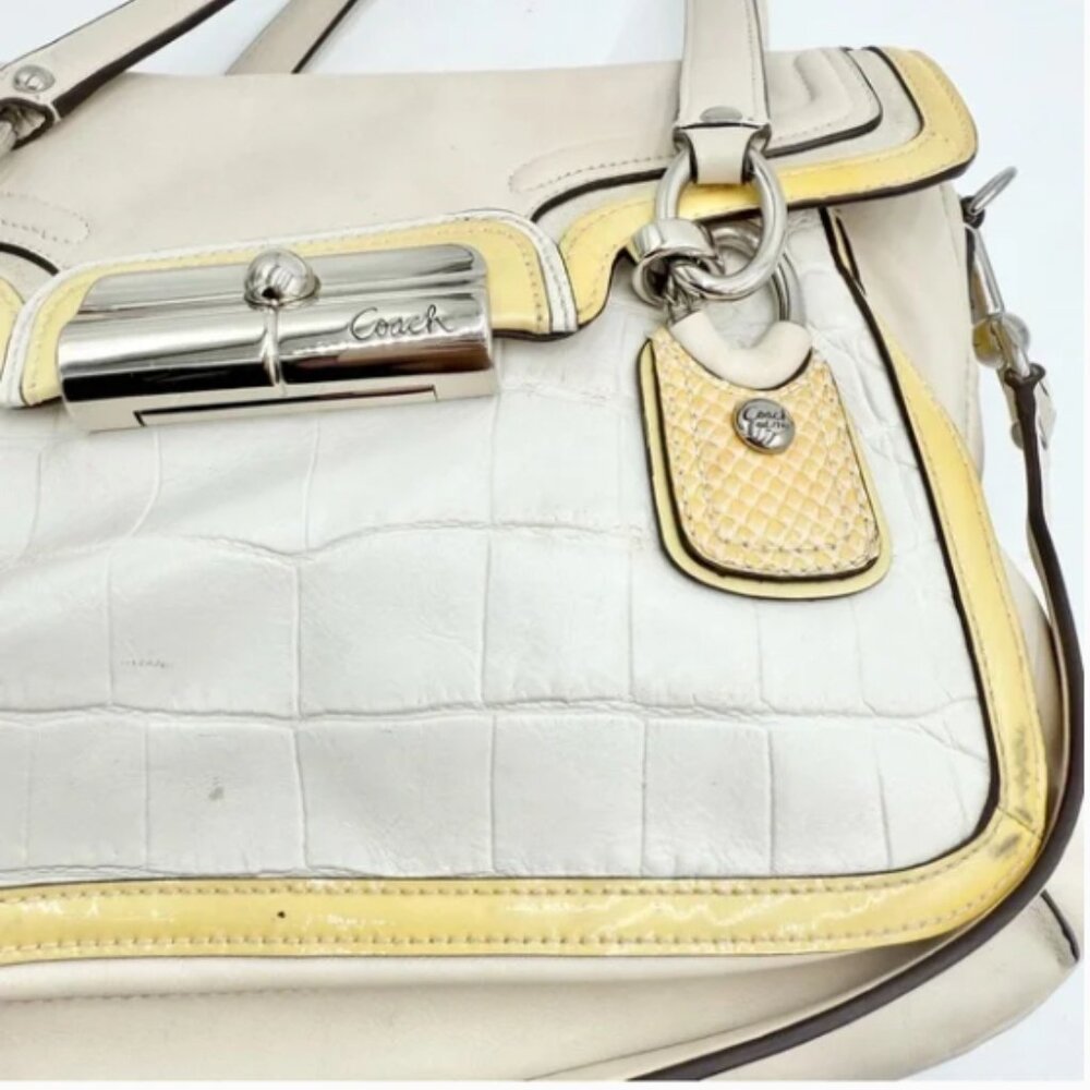 Coach Kristin Spectator Leather Flap Satchel - Picture 11 of 16