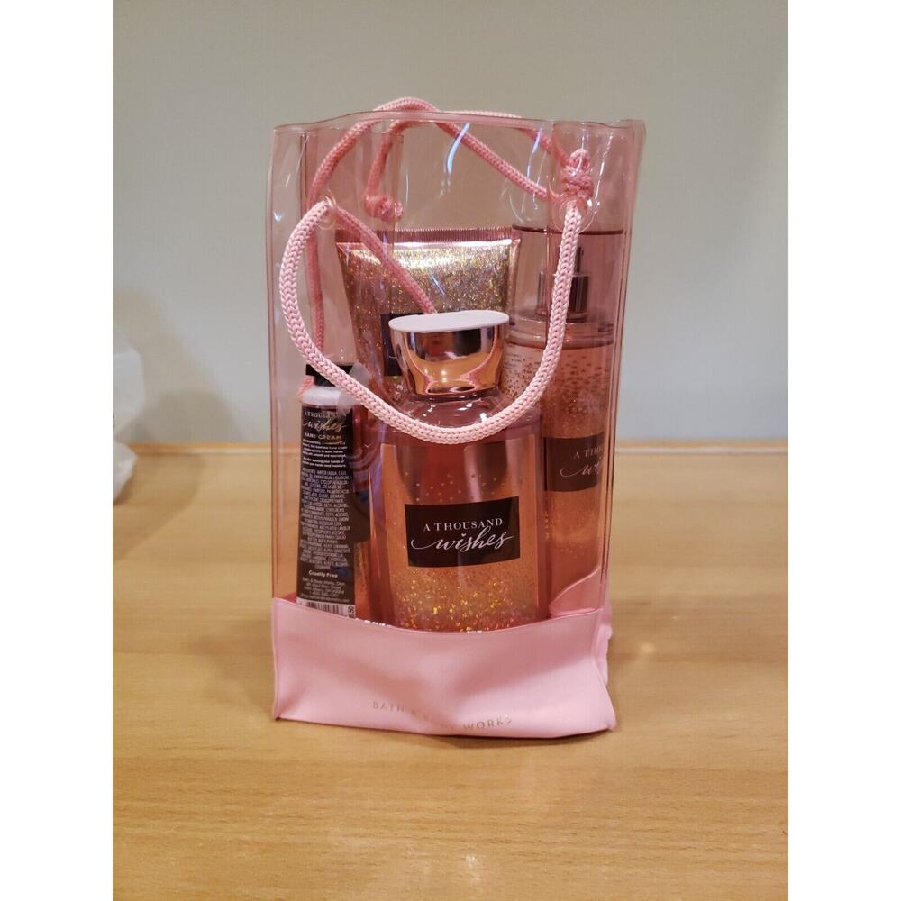 BATH & BODY WORKS GIFT SET A THOUSAND WISHES SHOWER GEL HAND CREAM BODY LOTION