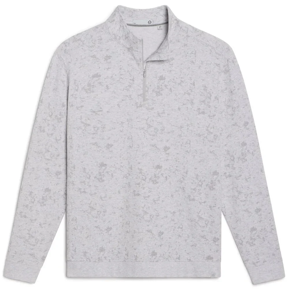 Tasc Performance Cloud French Terry Quarter Zip Pullover Sweater $118 in Grey - Picture 3 of 10