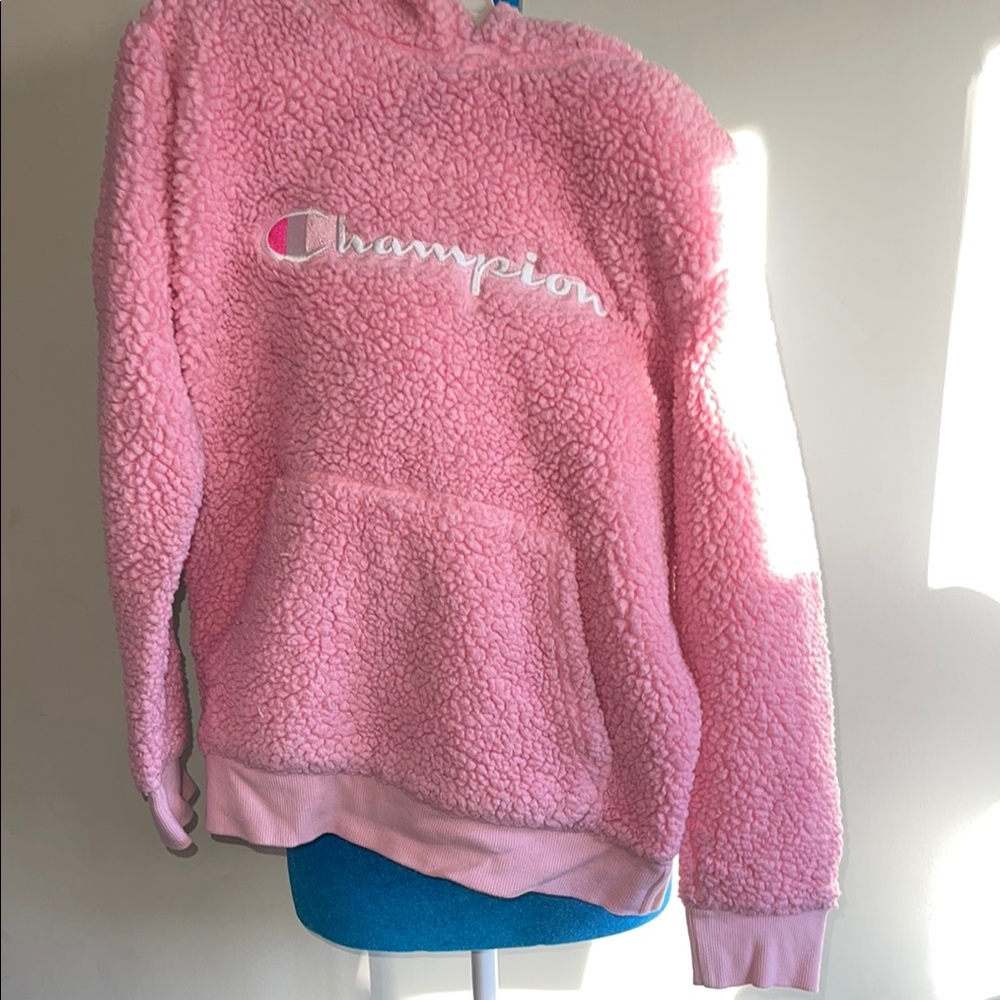 Champion Youth Girls Pink Fleece Hoodie