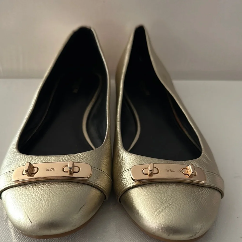 Coach Pre-Loved Merilyn Ballet Flats - Size 11 - Picture 1 of 11