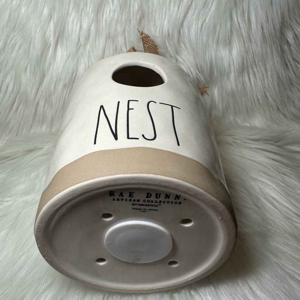 Rae Dunn Round Nest Birdhouse - Picture 3 of 3