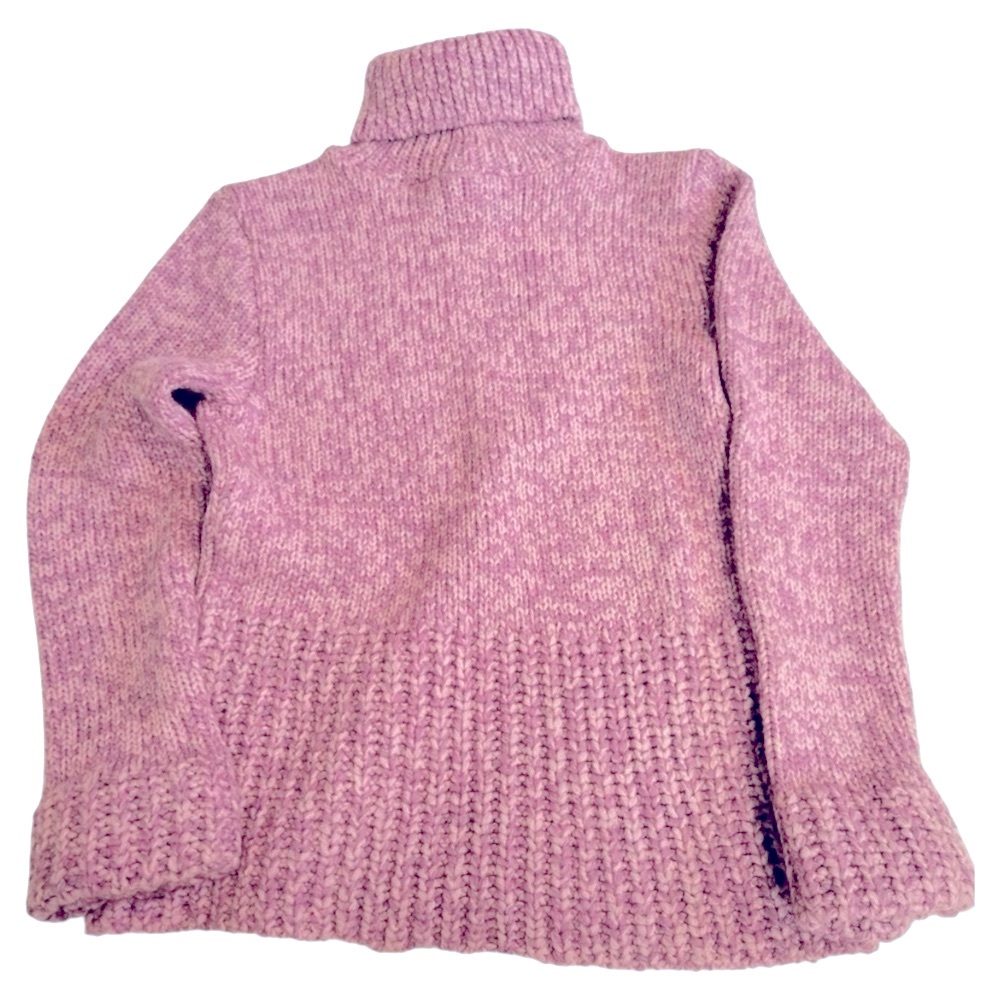 🇫🇷 Etam Paris Womens Orchid Wool Blend Turtleneck Jumper Sweater | M L EU 42 - Picture 3 of 9
