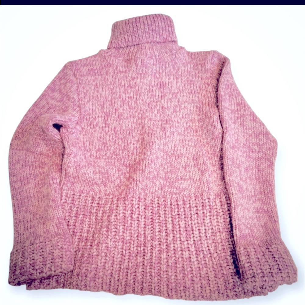 🇫🇷 Etam Paris Womens Orchid Wool Blend Turtleneck Jumper Sweater | M L EU 42 - Picture 4 of 9