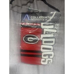 Georgia Bulldogs garden flag 12.5"x18" Bulldogs flag Single-sided applique