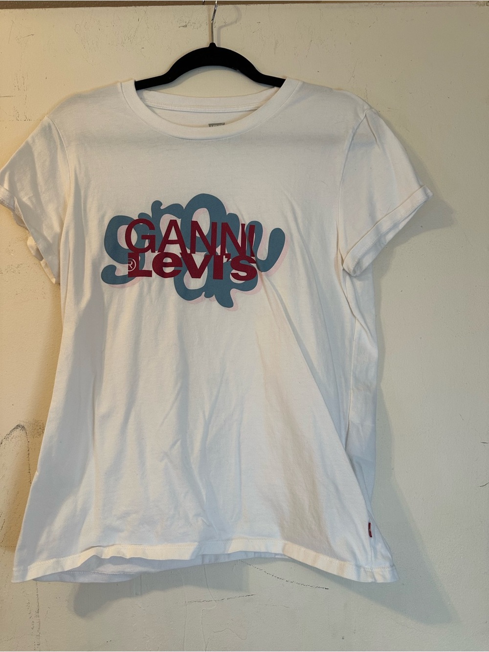 GANNI x Levi's White Graphic T-Shirt
