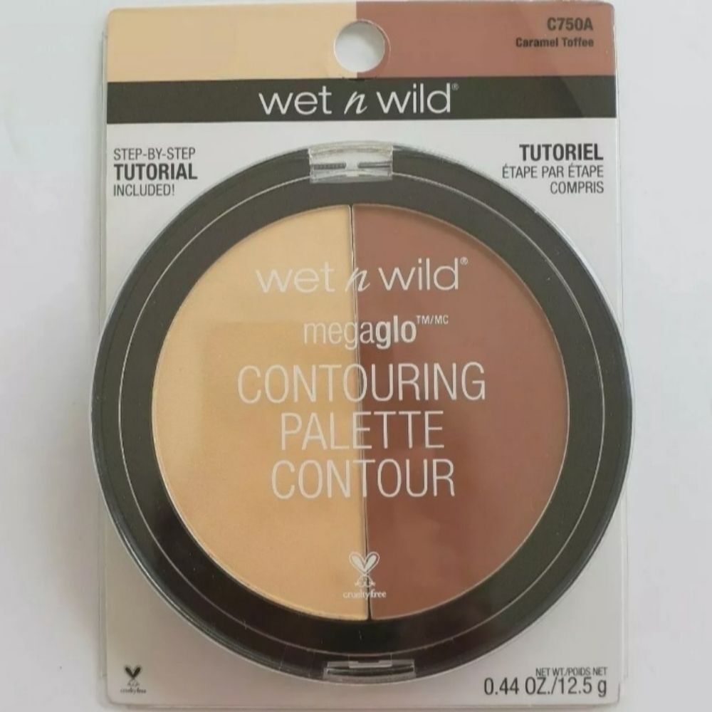2/$20 Wet n Wild Mega Glo Contouring Palette Contour C750A CARAMEL TOFFEE 0.44Oz