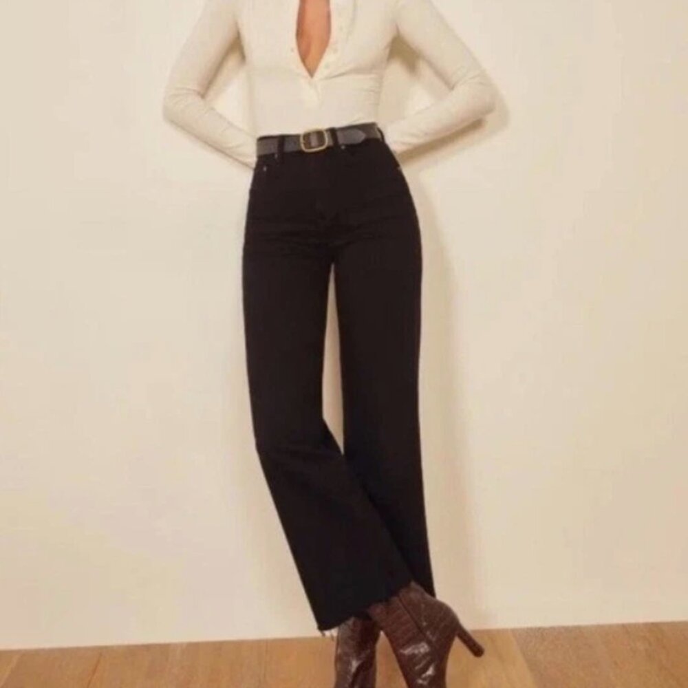 Reformation Emma High Rise Wide Leg Jeans