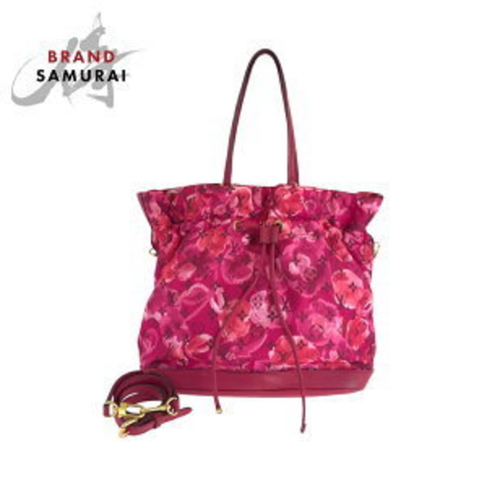Louis Vuitton MM Pink Noeful Flower Bag Ikat Rose Indigo Shoulder