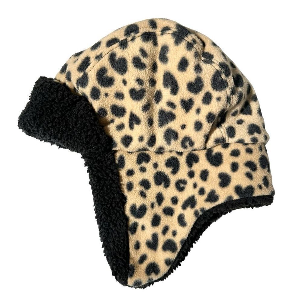 Girl’s Fleece Winter Hat with Earflaps, OS - Picture 3 of 5