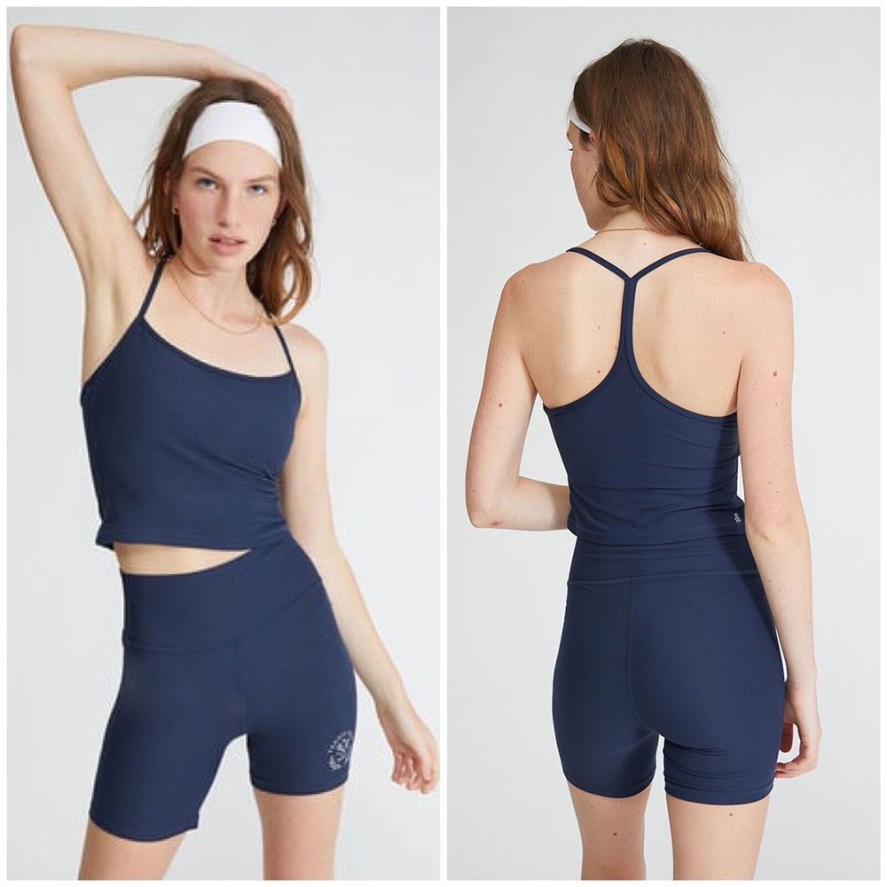 We Wore What Racerback Tank Top Blue, Size L NWT $78