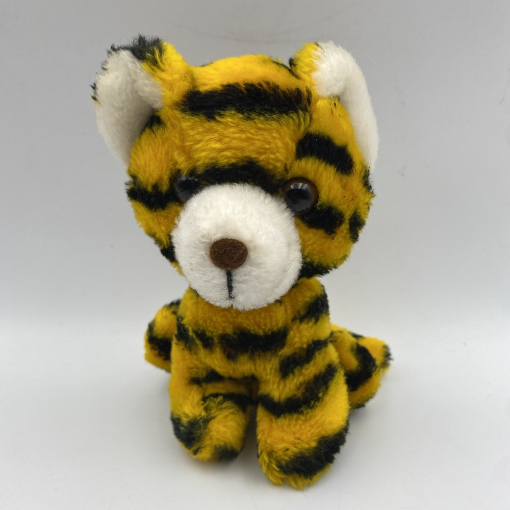 Vintage Russ Berrie Tripper Tiger Plush 6" Stuffed Jungle Zoo Animal Toy