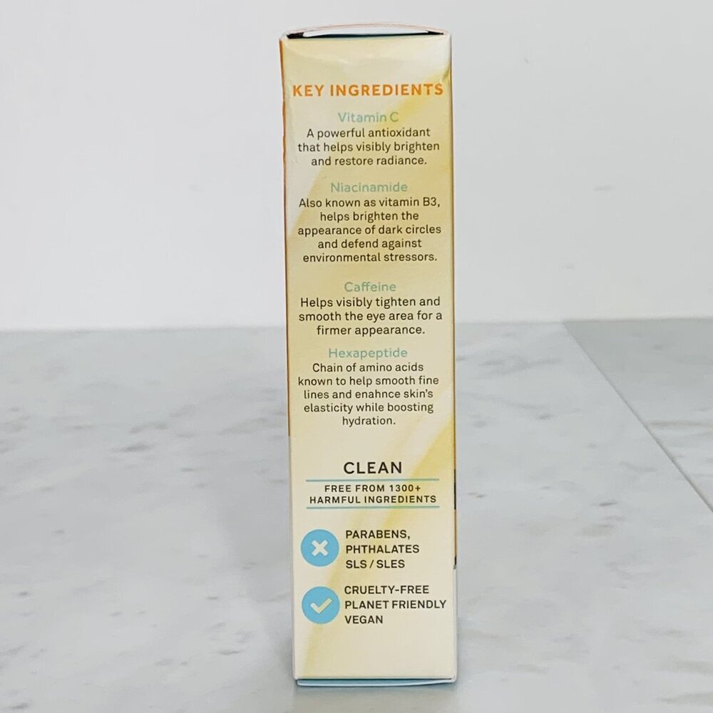 BLISS Rest Assured Refreshing Eye Cream 0.5 fl oz Dark Circle Depuff Vit. C NEW - Picture 4 of 5