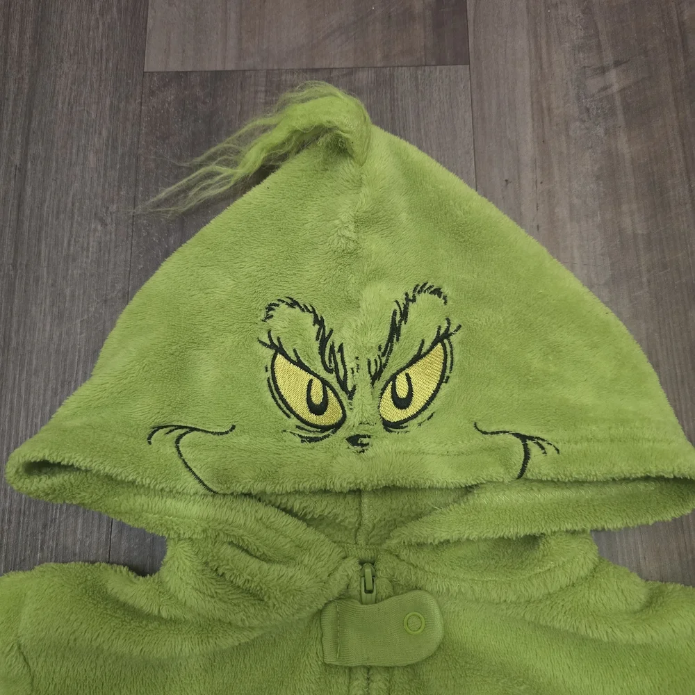 Dr. Seuss Lime Green Kids Footie - Picture 5 of 10
