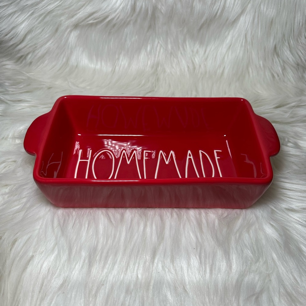 Rae Dunn Homemade Red Bread Pan Baking Dish - Picture 2 of 3