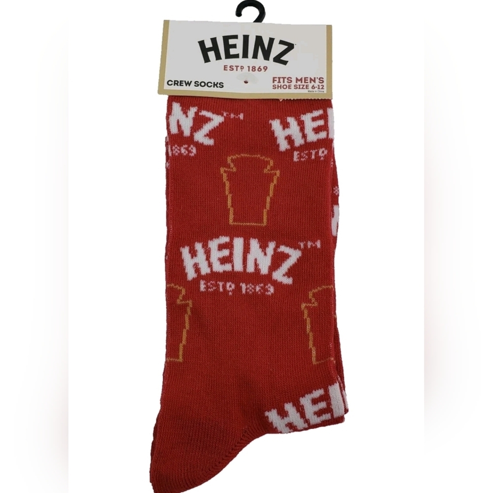 4 /$25 Heinz Ketchup Crew Socks New Unisex Novelty Socks Collectible