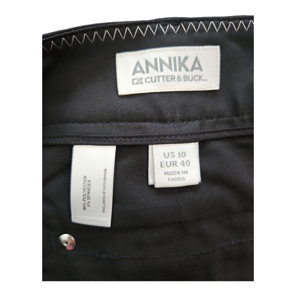 Annika By Cutter & Buck - BLACK Golf Shorts SIZE 10 - Picture 6 of 7