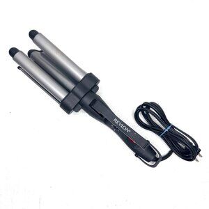 Revlon RV084 Jumbo 1" Curling Iron Wave Crimper 3 Barrel Deep Hair S Waves