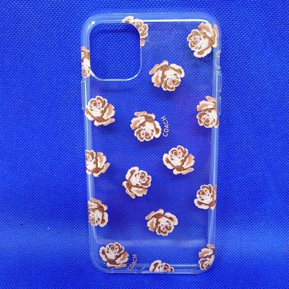 Coach Case for Apple iPhone 11 2019 - Pink Roses