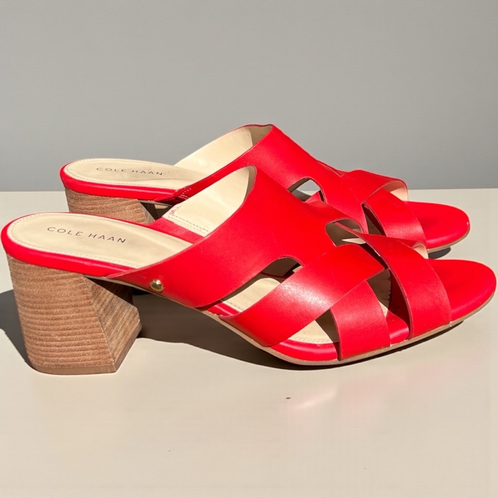 Cole Haan Women's Bright Red Mules
