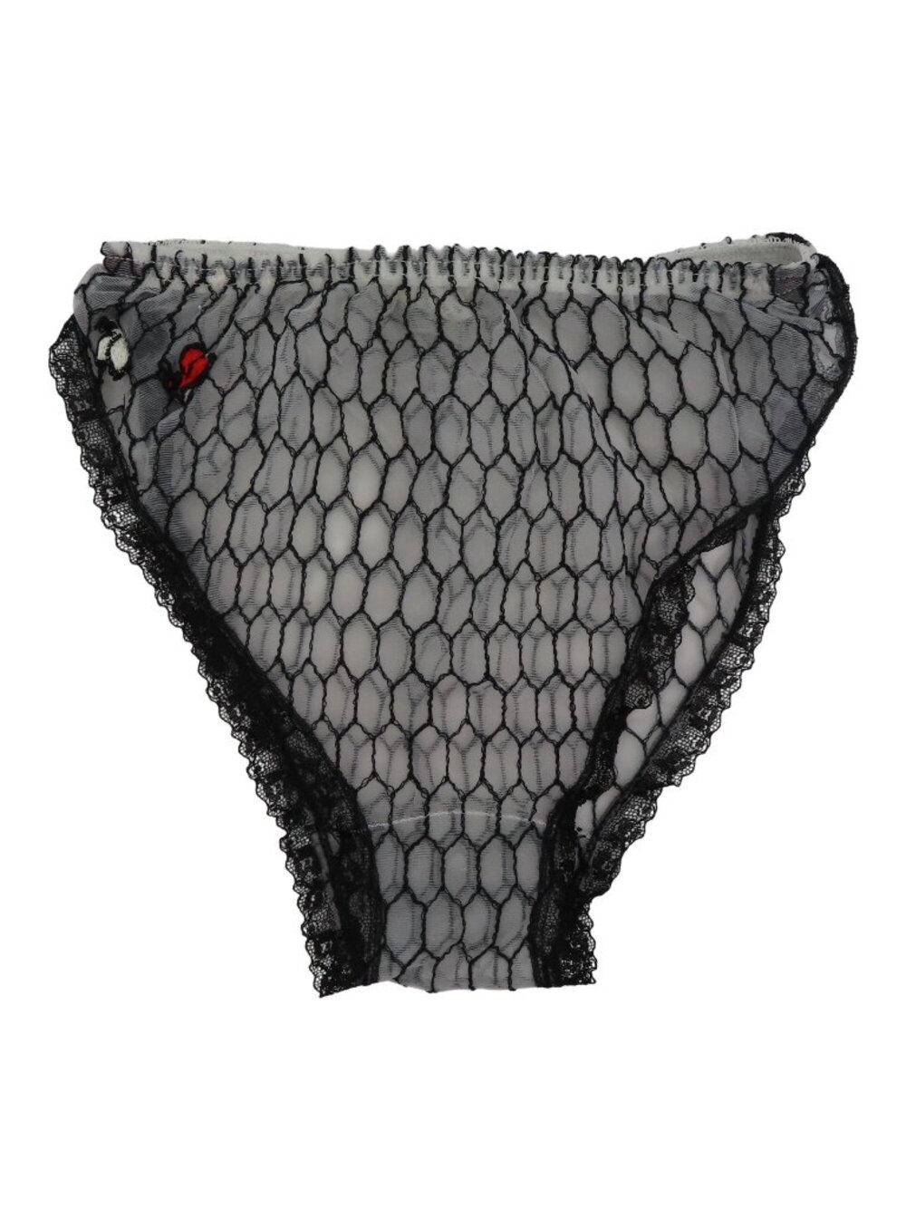 VTG Penneys Gaymode Women Medium Black White Honeycomb Bumblebee Panty Underwear