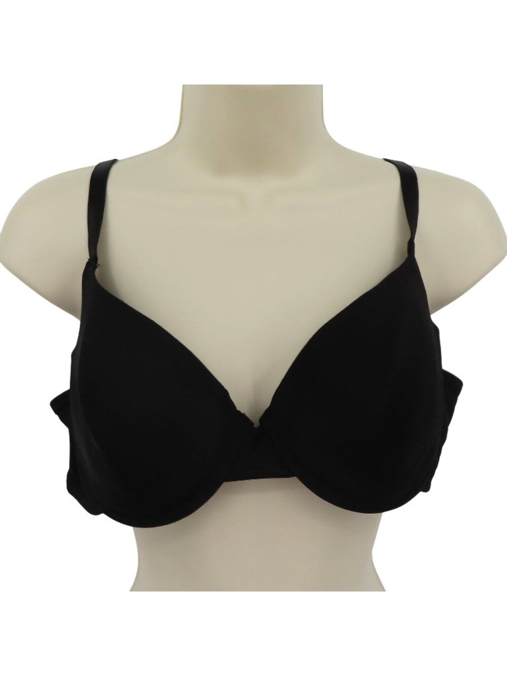 Fruit of the Loom 38C T Shirt Microfiber Bra FT487 Solid Black Underwire Lined
