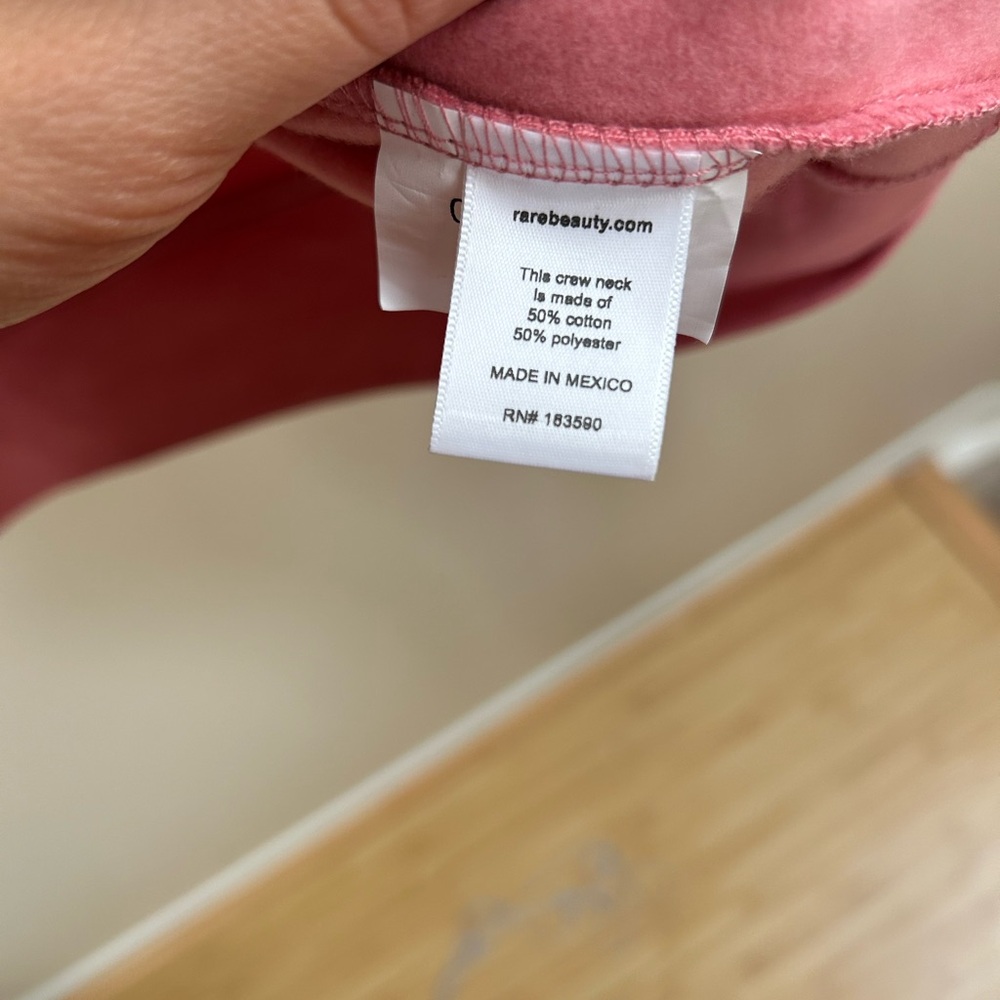 Rare Beauty Pink Crew Neck Sweater - Picture 9 of 10