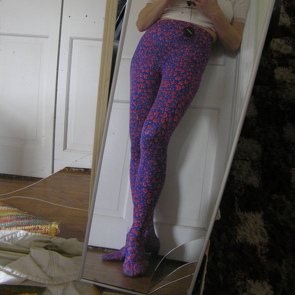 Vintage Mod 1969 Peter Max 'Cosmic 60's' Pant-T-Boots  Stars & Moons  Sz 9/10L