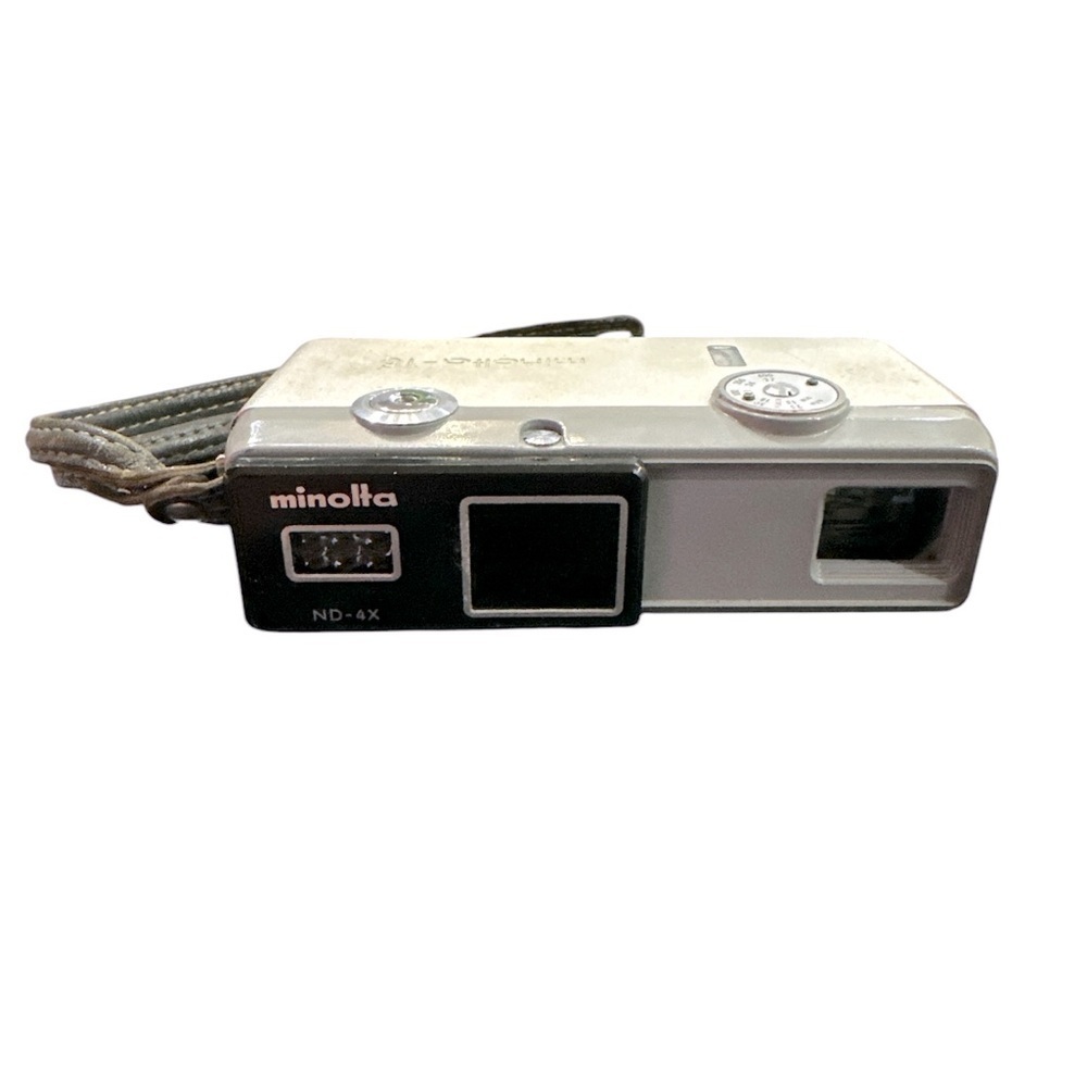 VINTAGE MINOLTA-16 ND-4X CAMERA With Original Carrying Case Cover Japan Made
