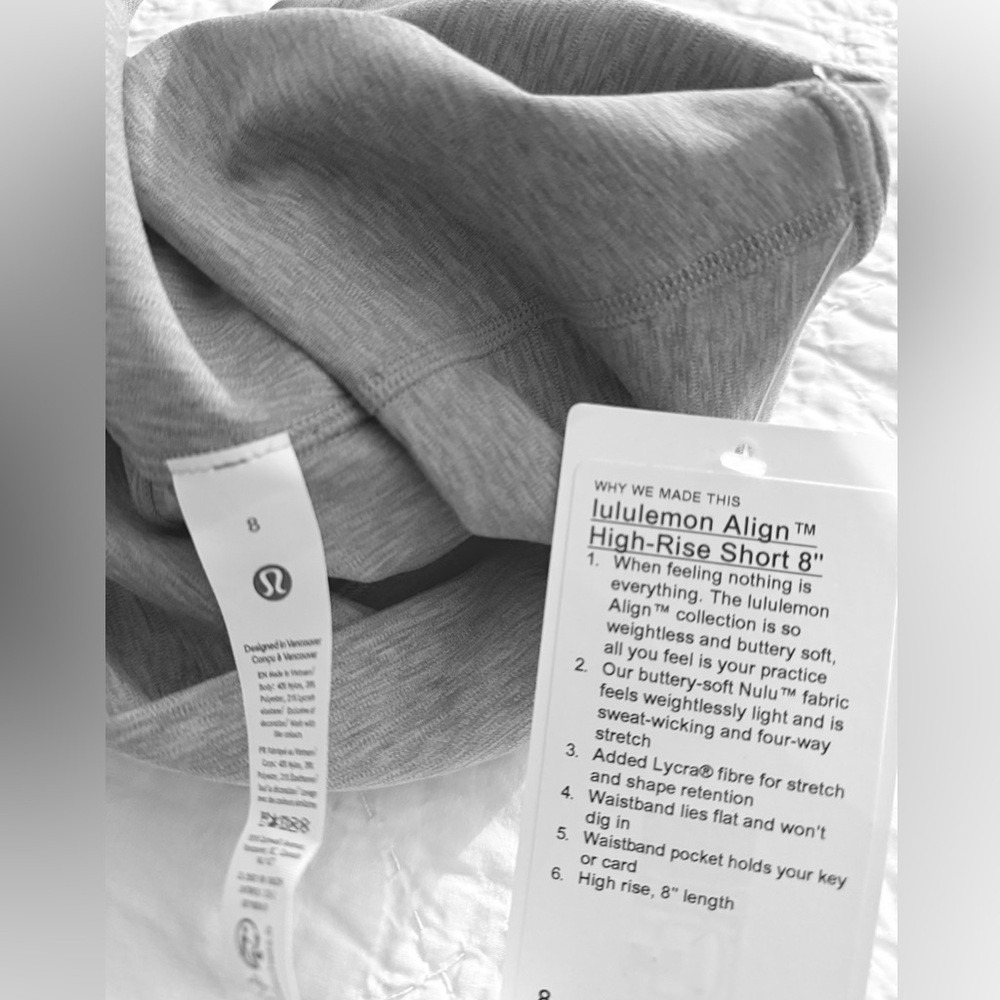 NWT Lululemon Align High Rise Short 8” - Picture 2 of 5