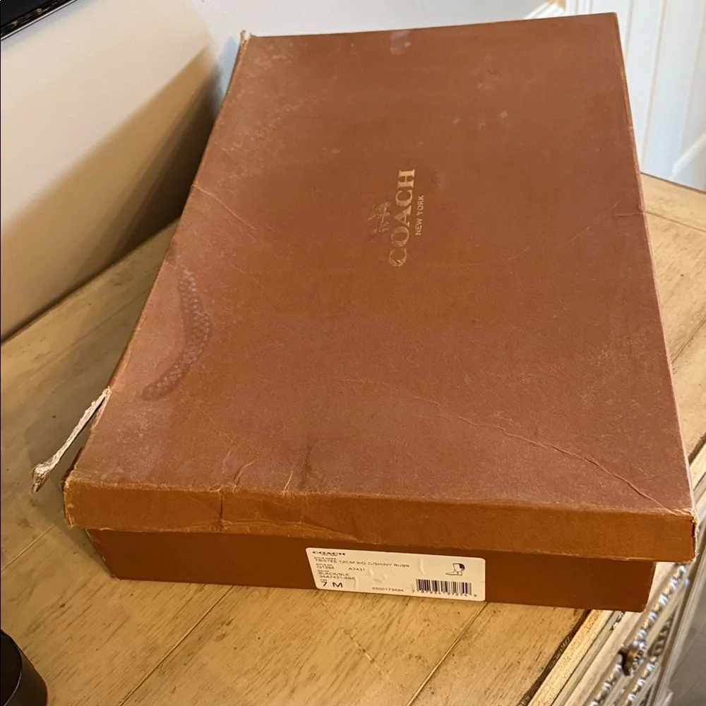 New in box Coach Tristee rain boot - Picture 12 of 13
